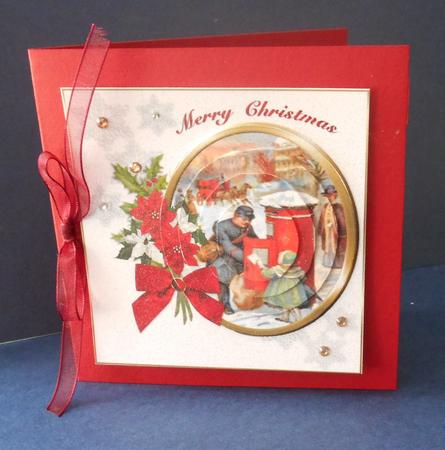 Vintage Christmas Postman Pyramid by Fran Turner
