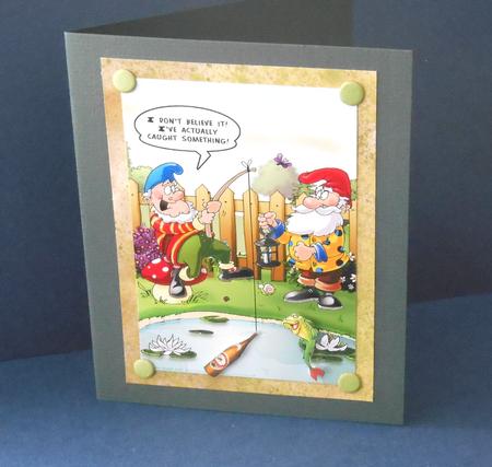 Fishing Gnomes A4 by Fran Turner