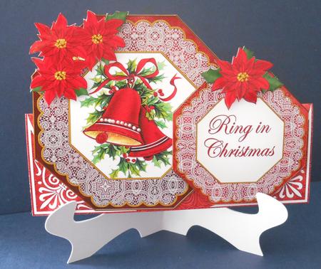 C Bells Ring in Christmas! Double Octagon Card Envelope Kit by Fran Turner