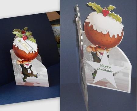 Christmas Pudding Mouse Shaped. by Fran Turner