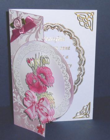 Poppy Over the Edge Mini Card Kit. by Fran Turner