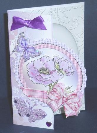 Anemone Over the Edge Mini Card Kit by Fran Turner