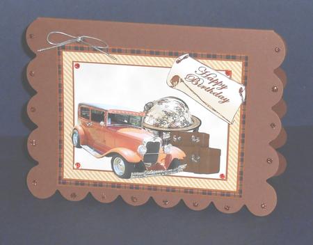 Old Tan Car Quick Card by Fran Turner