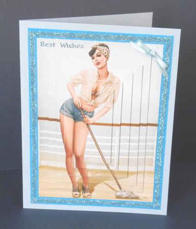 1950's Pin Up Girl Alice May Pyramid (retro) by Fran Turner