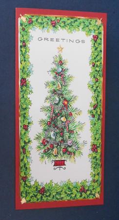 Vintage Christmas Tree and Celebrations Dl Size by Fran Turner