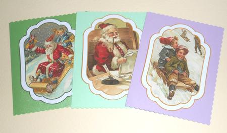 8 Shaped Vintage Christmas Toppers Mini Kit by Fran Turner