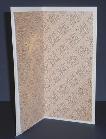 'metallic Damask Embossed' Backing Paper by Fran Turner