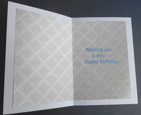 'metallic Damask Embossed' Backing Paper by Fran Turner