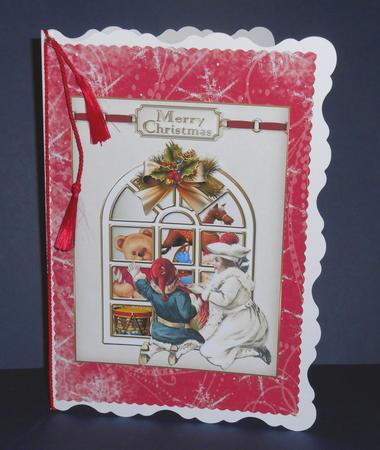Vintage Christmas Toy Shop Window by Fran Turner
