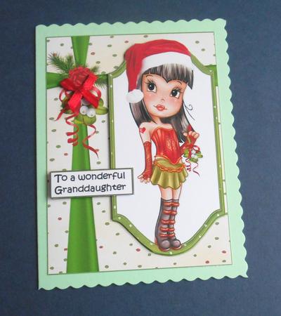 Cutest Mistletoe Tester Daughter Quick Card by Fran Turner