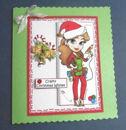 Crafty Christmas Wishes Quick Card by Fran Turner