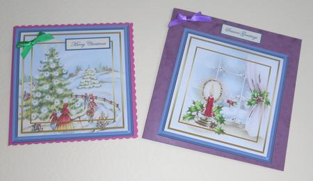 Framed Vintage Scene Toppers by Fran Turner