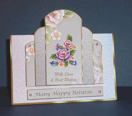 Peonies Deco Card Mini Kit by Fran Turner