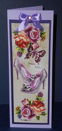 Pretty Roses with Sparkle Shoes Tall Dl by Fran Turner