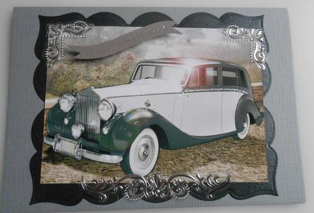 Vintage Art Deco Car (white) by Fran Turner