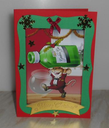 Christmas Gin Mouse! by Fran Turner