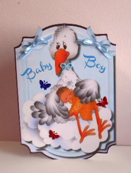 Print, Cut, and Fold, It's a Boy , Congratulations by Fran Turner