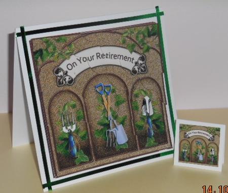 8 x 8 Gardening Retirement Scalloped Corner Kit by Fran Turner