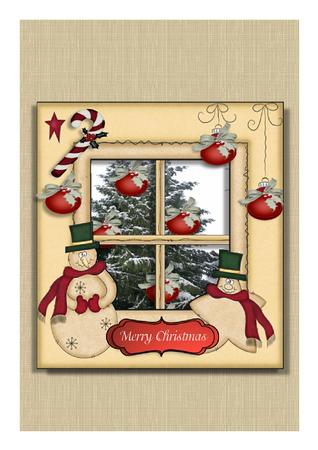 Thru My Window Snowman by Frances Dent