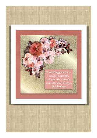 Spring Flowers 3D Decoupage Sheet by Frances Dent