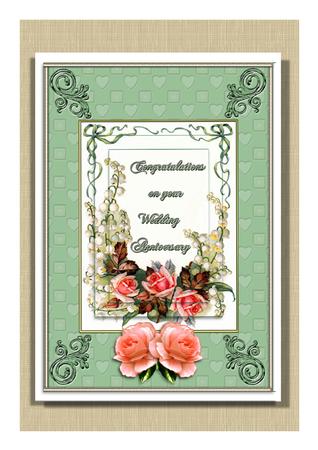 Wedding Anniversary with Roses by Frances Dent