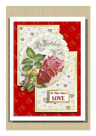Showered by Love Hearts Background 1 by Frances Dent