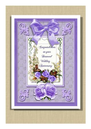 Lilac Roses for a Diamond Wedding by Frances Dent
