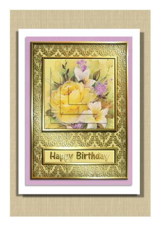 Yellow Rose Quick Card by Frances Dent