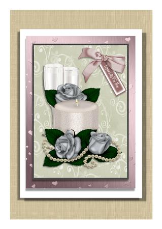 Especially for You, Pretty Candle and Bow by Frances Dent
