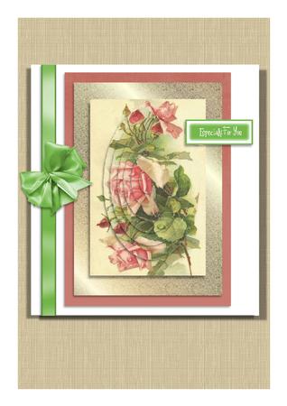 Pink Roses, Especially for U, Oval Pyramids by Frances Dent