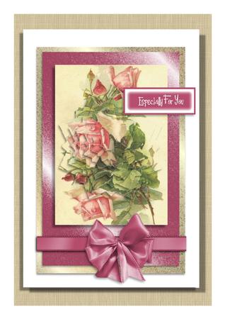 Pink Roses Especially for U, Star Pyramids by Frances Dent