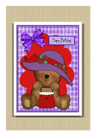 Red Tatter Teddy by Frances Dent