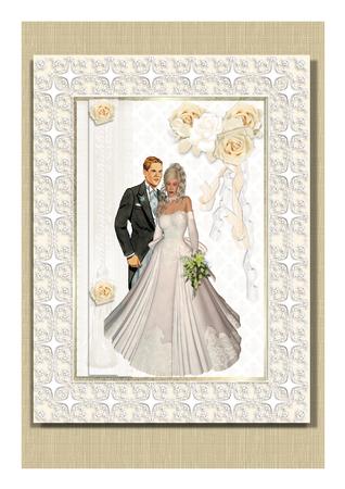 Elegant Lady in a Wedding Dress by Frances Dent