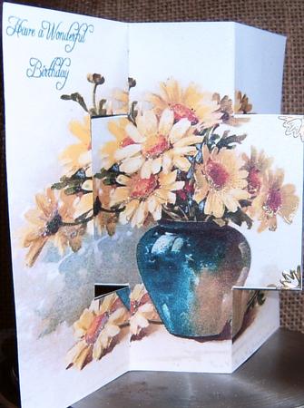 Shabby Chic - Marguerites - Swing Card by Frances Dent