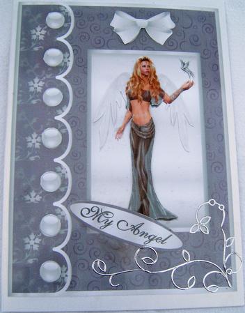 My Angel Step by Step Card Front by Frances Dent