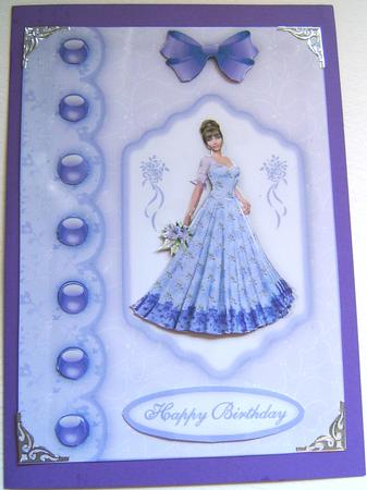 Isn't She Precious A5 Step by Step Card Front by Frances Dent