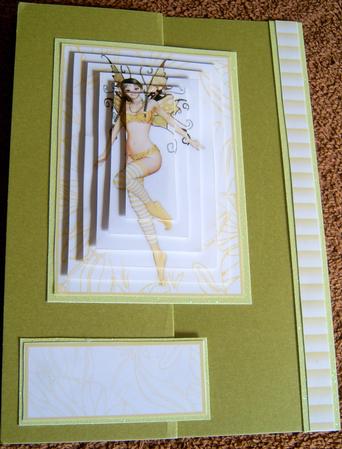 Beautiful Flutterby Fairy 3D Pyramid Sheet by Frances Dent