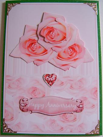 Pink Rose Trio Step by Step by Frances Dent