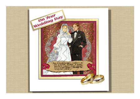 Happy Couple Love Definition One Side 5in Zig Zag Stacker by Frances Dent