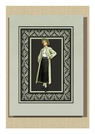 Vintage Lady 7 Quick Card by Frances Dent