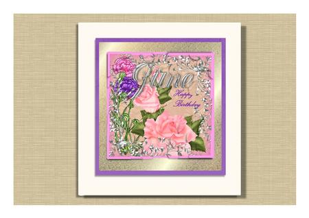 June Birthday - Roses by Frances Dent