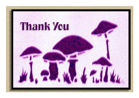 Mushroom Post Card by Frances Dent