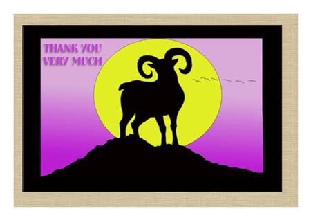 Ram Silhouette by Frances Dent