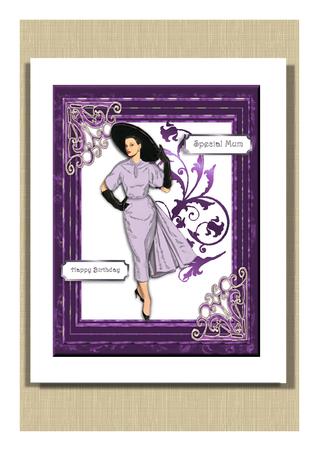 Lilac Framed Elegance by Frances Dent