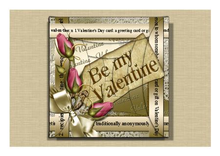 Be My Valentine Pink Rose 8in Round Edge Spiral Stacker Kit by Frances Dent