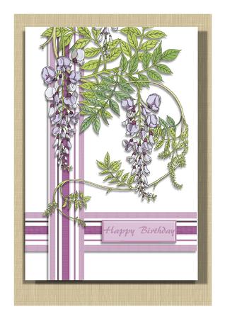 Pretty Plums Backing Paper or Why Not Use It as a Card by Frances Dent