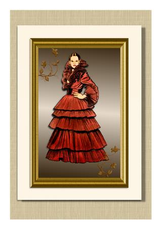 Vintage Lady Decoupage Topper by Frances Dent