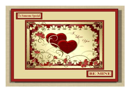 To My Love Valentine/ Anniversary/ Birthday Topper & Insert 1 by Frances Dent