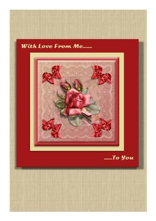 Pink Roses & Lace 1 by Frances Dent
