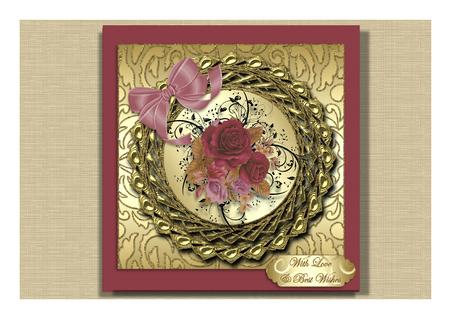 Fancy Round Double-frame Topper/ Front 1 by Frances Dent